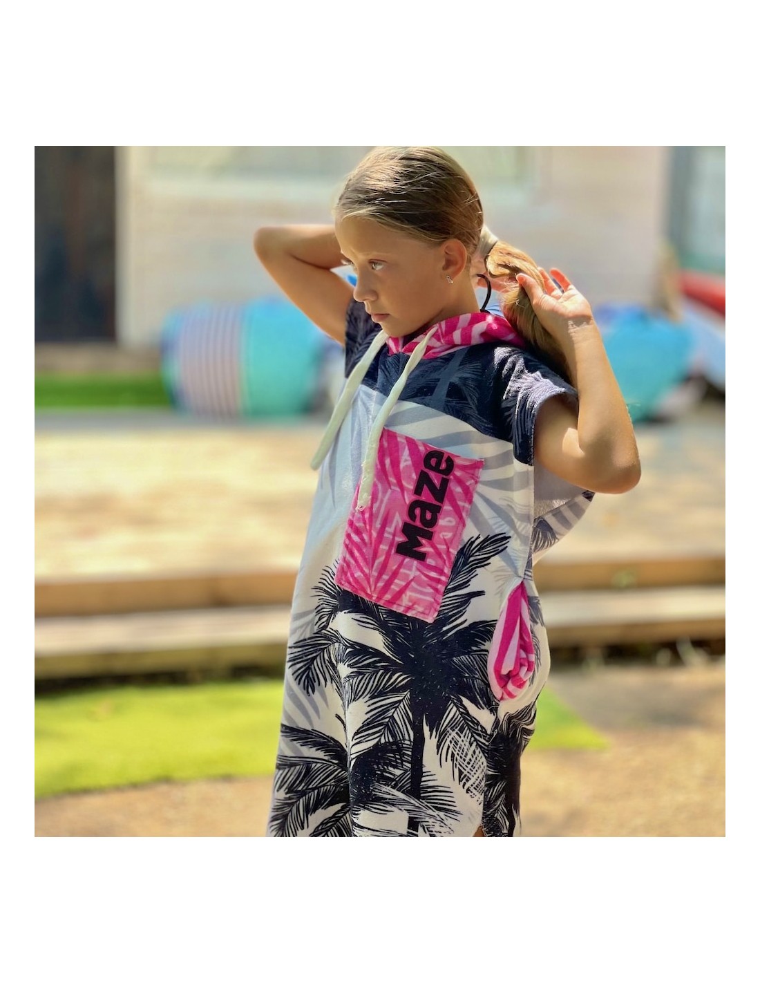 ПОНЧО MAZE PINK TROPICAL